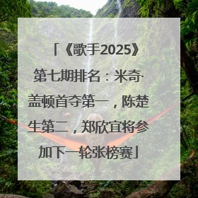 《歌手2025》第七期排名：米奇·盖顿首夺第一，陈楚生第二，郑欣宜将参加下一轮张榜赛