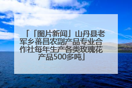 「图片新闻」山丹县老军乡蕃昌农副产品专业合作社每年生产各类玫瑰花产品500多吨