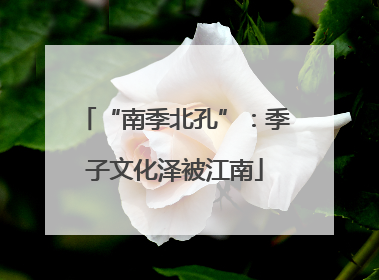 “南季北孔”：季子文化泽被江南