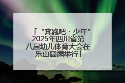 “奔跑吧・少年”2025年四川省第八届幼儿体育大会在乐山圆满举行