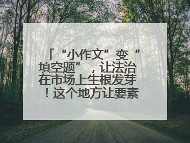 “小作文”变“填空题”，让法治在市场上生根发芽！这个地方让要素式文书入民心