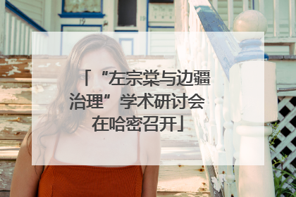 “左宗棠与边疆治理”学术研讨会在哈密召开