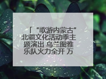 “歌游内蒙古”北疆文化活动季主题演出 乌兰图雅乐队火力全开 万人合唱嗨翻全场