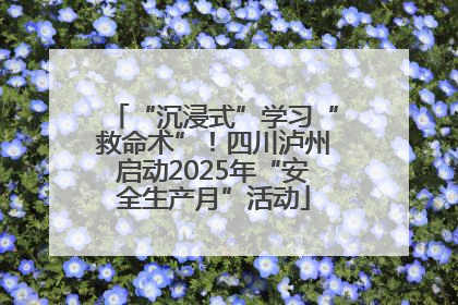 “沉浸式”学习“救命术”！四川泸州启动2025年“安全生产月”活动