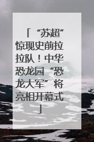 “苏超”惊现史前拉拉队！中华恐龙园“恐龙大军”将亮相开幕式