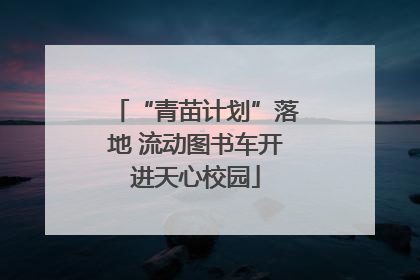 “青苗计划”落地 流动图书车开进天心校园