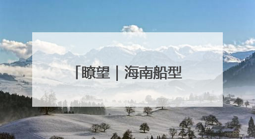 瞭望｜海南船型屋：舟影录文明