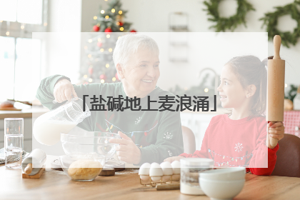 盐碱地上麦浪涌