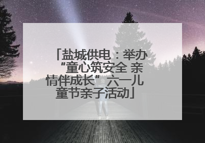 盐城供电：举办“童心筑安全 亲情伴成长”六一儿童节亲子活动