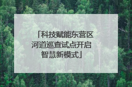 科技赋能东营区河道巡查试点开启智慧新模式