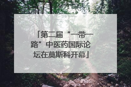 第二届“一带一路”中医药国际论坛在莫斯科开幕
