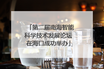 第二届南海智能科学技术发展论坛在海口成功举办