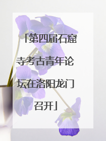 第四届石窟寺考古青年论坛在洛阳龙门召开