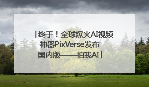 终于！全球爆火AI视频神器PixVerse发布国内版——拍我AI