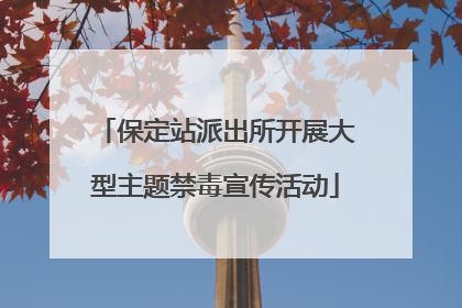 保定站派出所开展大型主题禁毒宣传活动