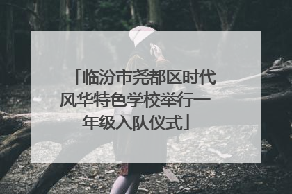 临汾市尧都区时代风华特色学校举行一年级入队仪式