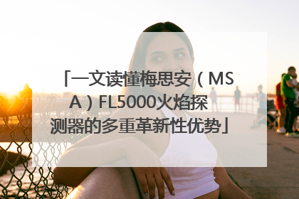 一文读懂梅思安（MSA）FL5000火焰探测器的多重革新性优势