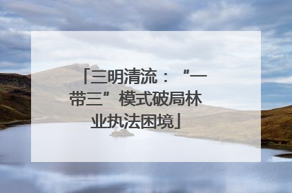 三明清流：“一带三”模式破局林业执法困境