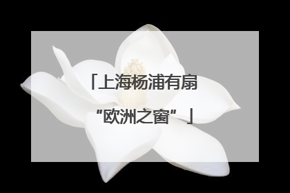 上海杨浦有扇“欧洲之窗”