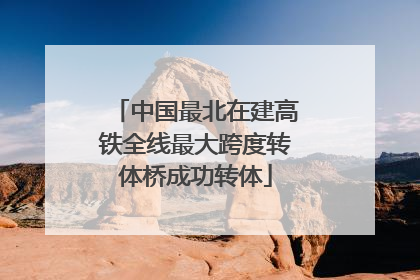 中国最北在建高铁全线最大跨度转体桥成功转体