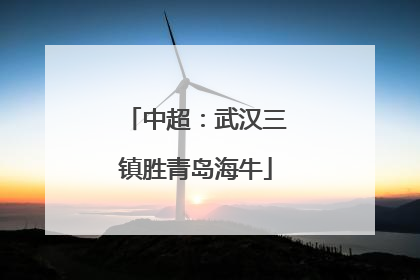 中超：武汉三镇胜青岛海牛