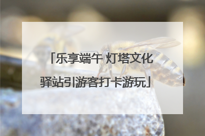 乐享端午 灯塔文化驿站引游客打卡游玩