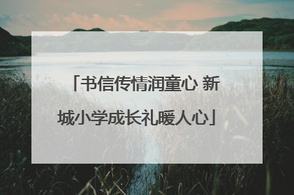 书信传情润童心 新城小学成长礼暖人心