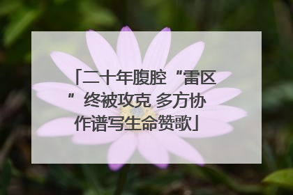 二十年腹腔“雷区”终被攻克 多方协作谱写生命赞歌