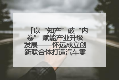 以“知产”破“内卷” 赋能产业升级发展——怀远成立创新联合体打造汽车零部件产业新高地