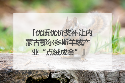 优质优价奖补让内蒙古鄂尔多斯羊绒产业“点绒成金”