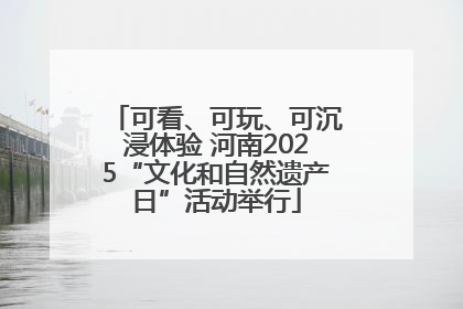 可看、可玩、可沉浸体验 河南2025“文化和自然遗产日”活动举行
