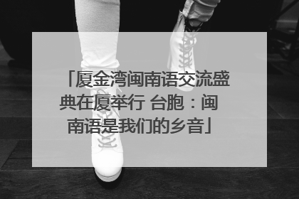 厦金湾闽南语交流盛典在厦举行 台胞：闽南语是我们的乡音