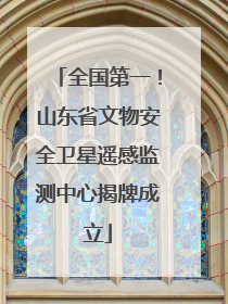 全国第一！山东省文物安全卫星遥感监测中心揭牌成立
