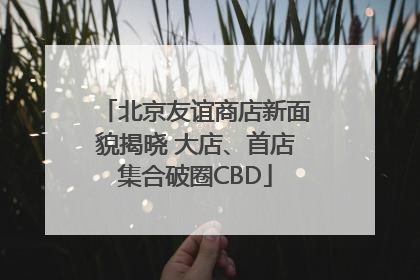 北京友谊商店新面貌揭晓 大店、首店集合破圈CBD