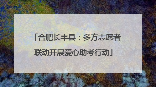 合肥长丰县：多方志愿者联动开展爱心助考行动