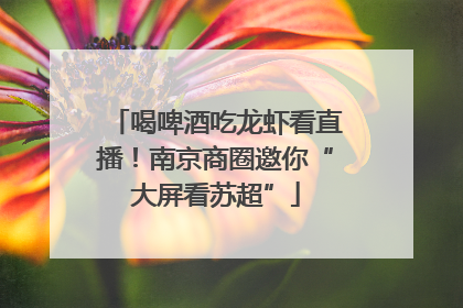 喝啤酒吃龙虾看直播！南京商圈邀你“大屏看苏超”