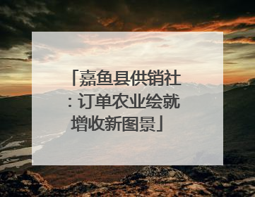 嘉鱼县供销社：订单农业绘就增收新图景
