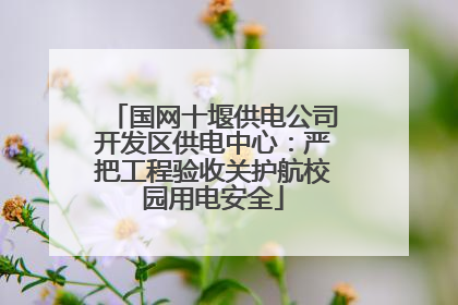 国网十堰供电公司开发区供电中心：严把工程验收关护航校园用电安全