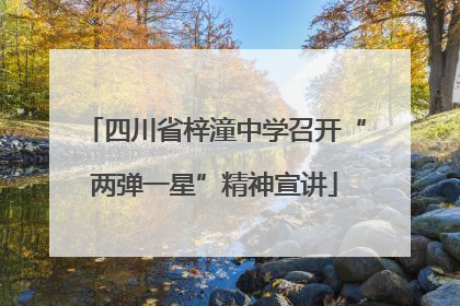 四川省梓潼中学召开“两弹一星”精神宣讲
