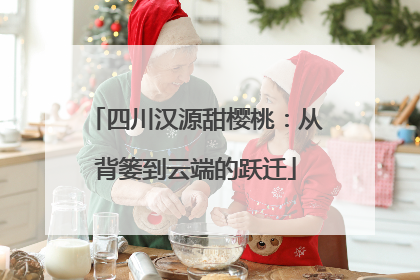 四川汉源甜樱桃：从背篓到云端的跃迁