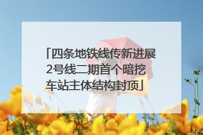 四条地铁线传新进展 2号线二期首个暗挖车站主体结构封顶