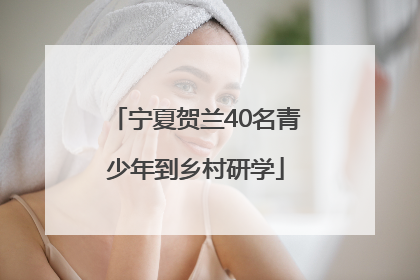 宁夏贺兰40名青少年到乡村研学