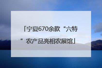 宁夏670余款“六特”农产品亮相农展馆