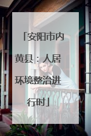 安阳市内黄县：人居环境整治进行时