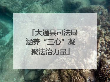 大通县司法局涵养“三心”凝聚法治力量