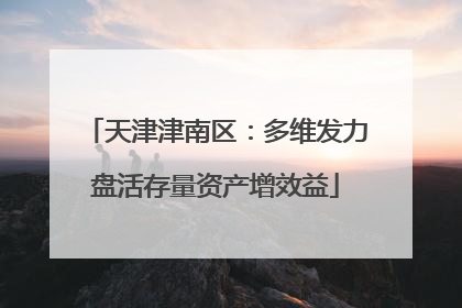 天津津南区：多维发力盘活存量资产增效益