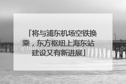 将与浦东机场空铁换乘，东方枢纽上海东站建设又有新进展