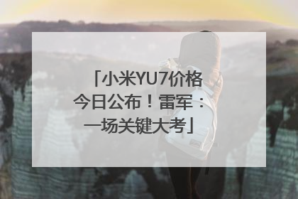 小米YU7价格今日公布！雷军：一场关键大考