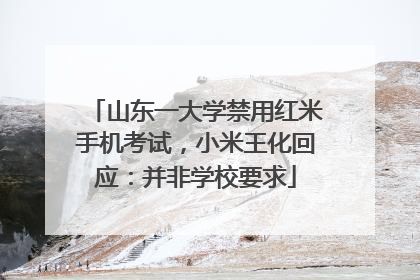 山东一大学禁用红米手机考试，小米王化回应：并非学校要求