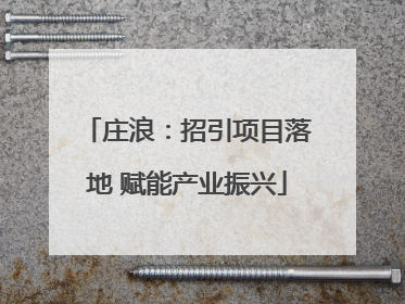 庄浪：招引项目落地 赋能产业振兴